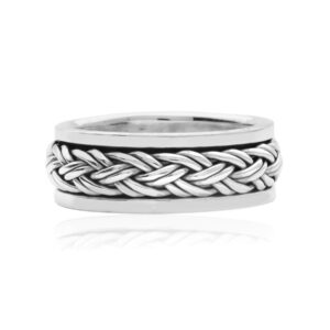 Spinning Braided Ring - 925 Silver