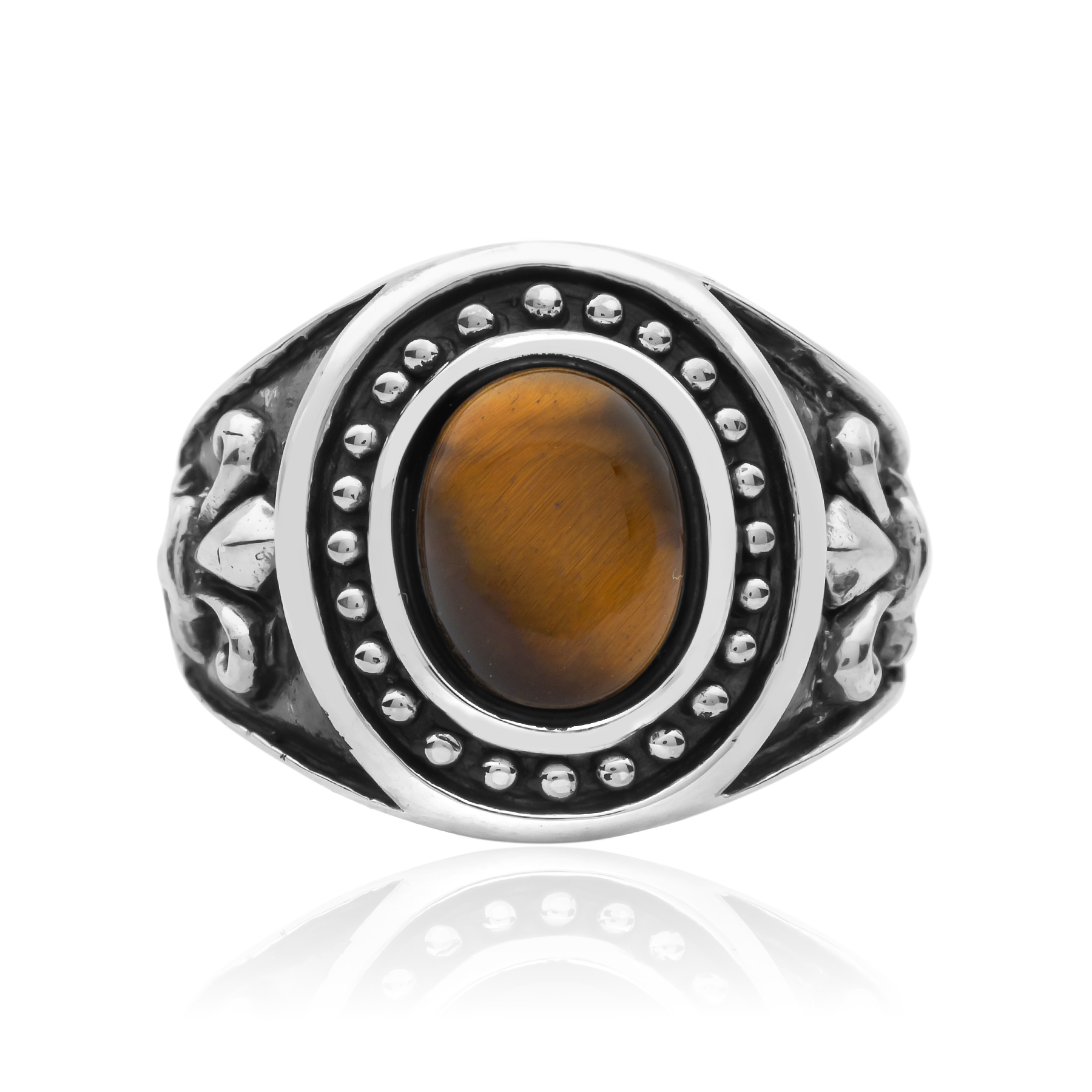 Silver Ring with Tiger’s Eye Stone