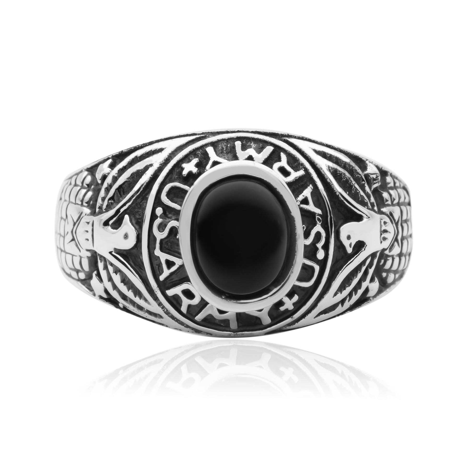 Silver Signet Ring with Onyx