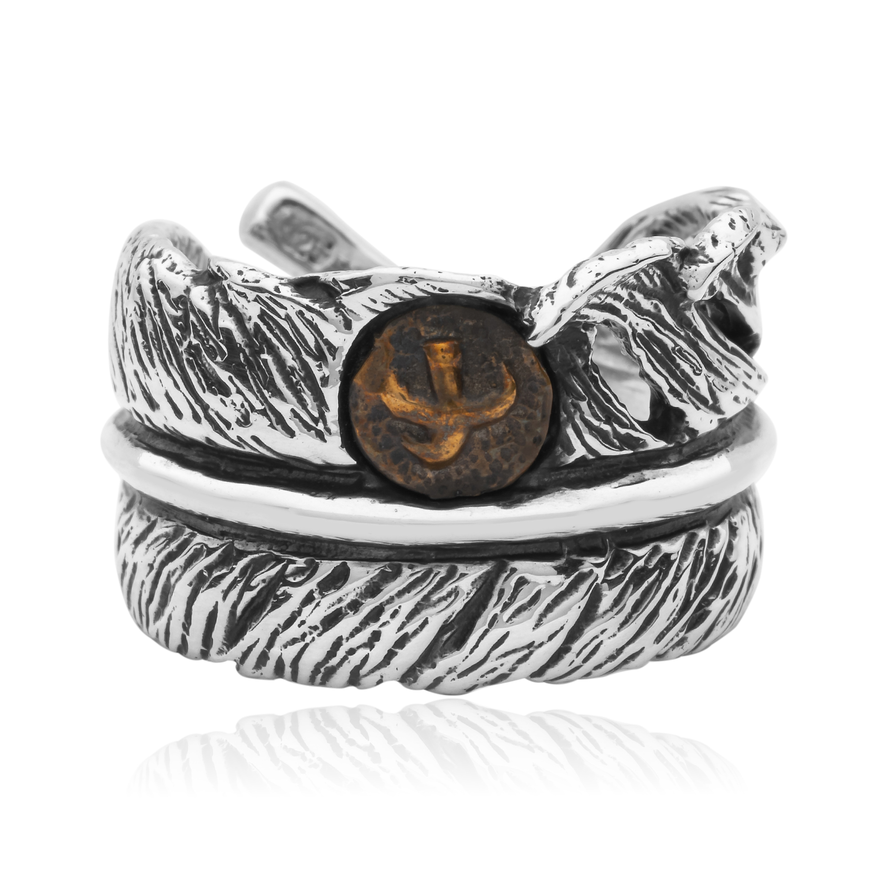 Silver Feather Ring