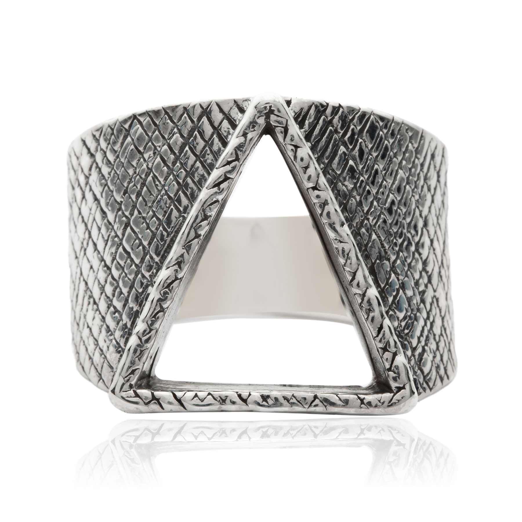 Silver Triangle Ring