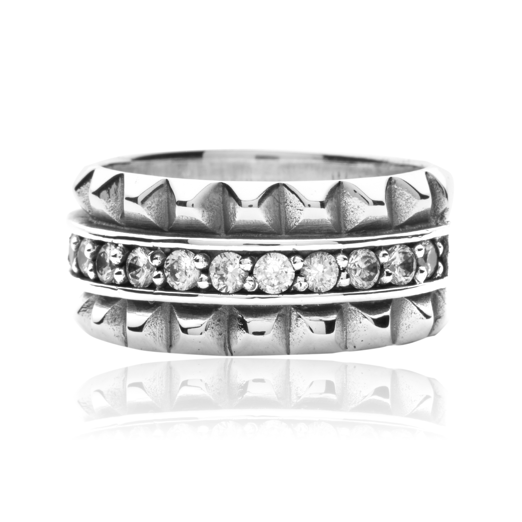 Ring Elegant Duality - 925 Silver