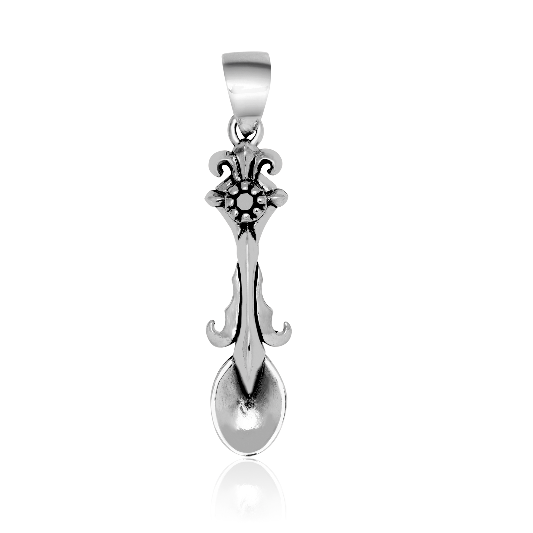 Ornamental Spoon Pendant – 925 Silver