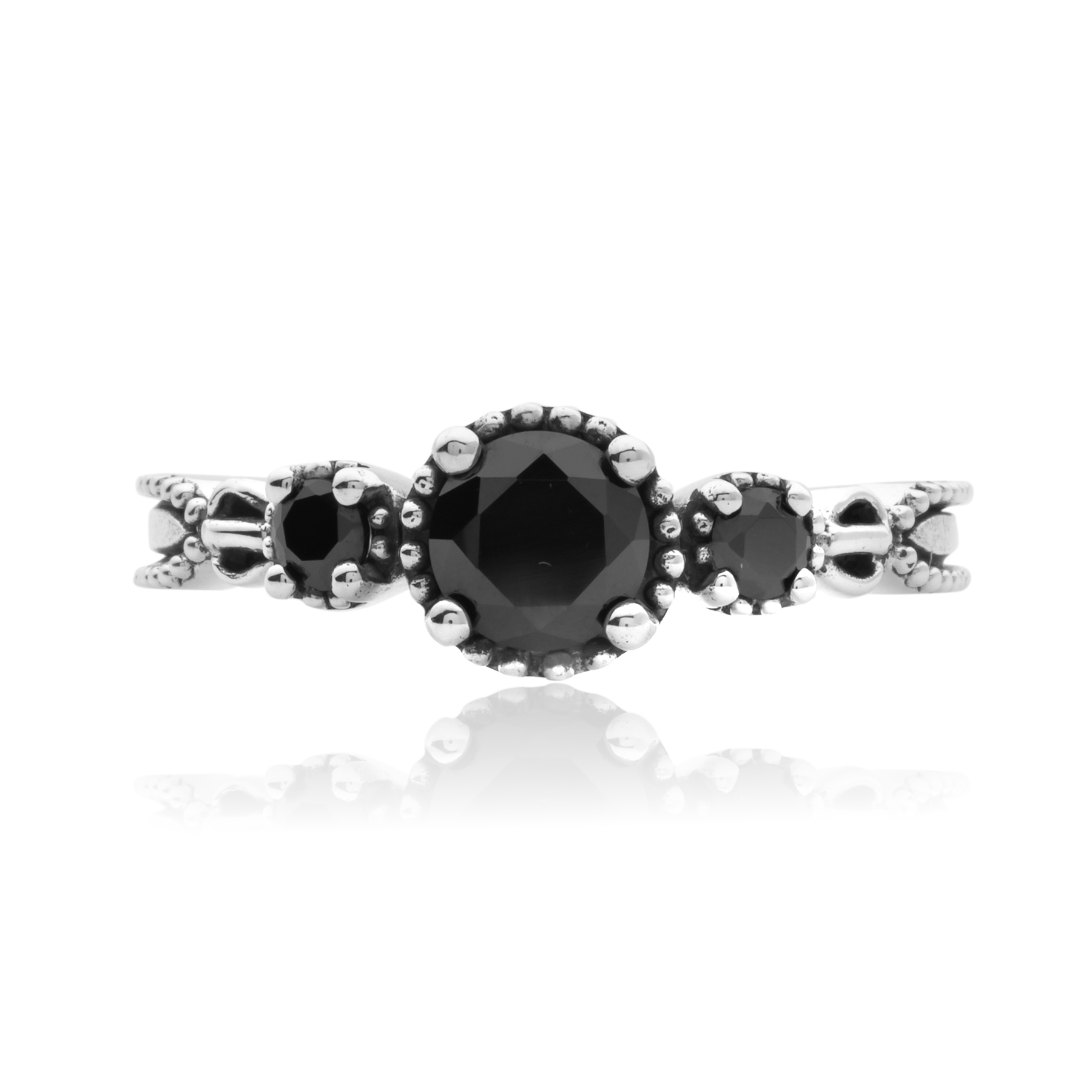 Black Onyx Ring – 925 Silver