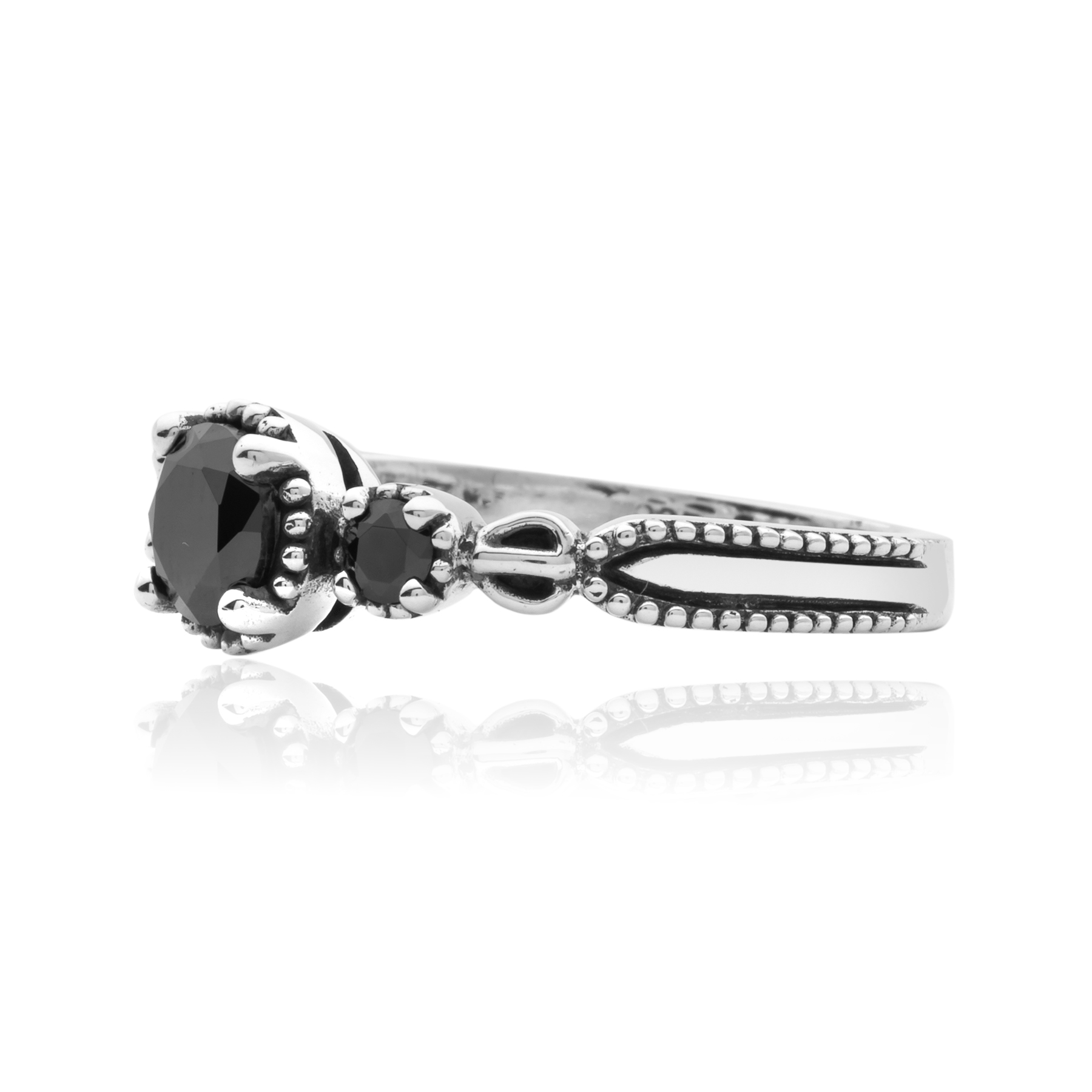 Black Onyx Ring – 925 Silver - Image 2