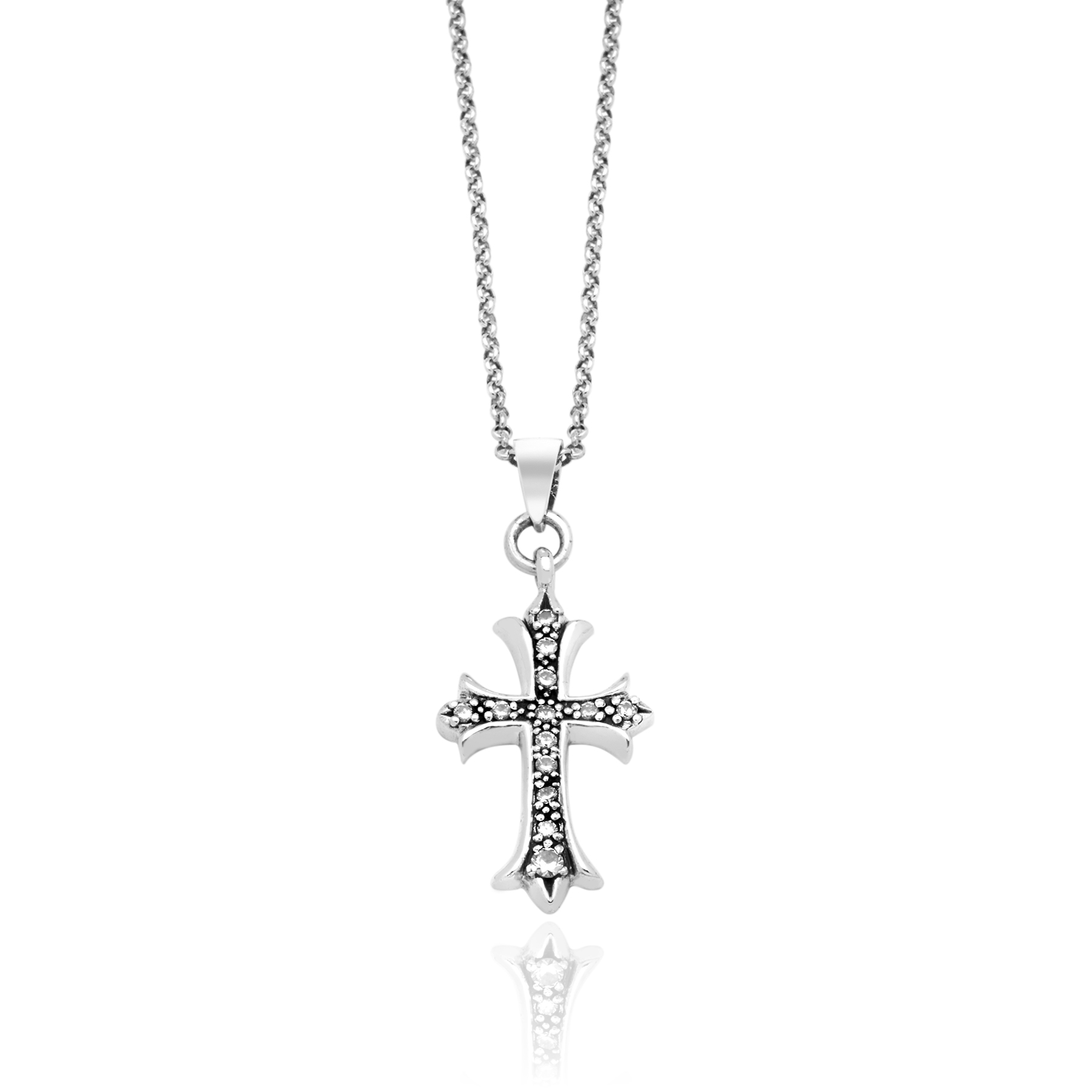 Colgante Cruz con Circonitas – Plata 925