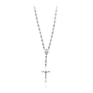 925 Sterling Silver Rosary with Skulls and Crucifix
