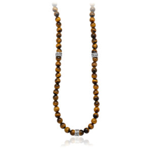 Tiger Eye Necklace - 925 Silver