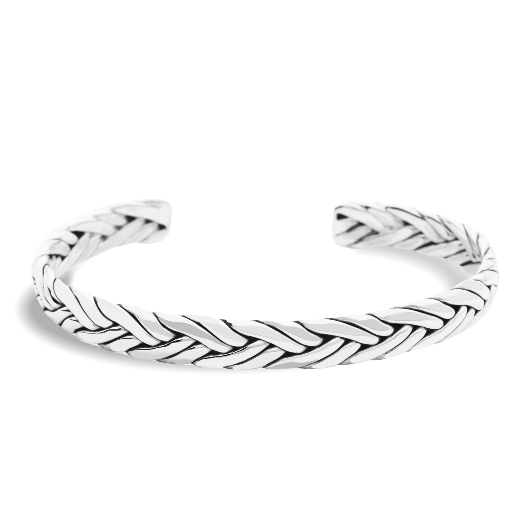 925 Silver Bracelet with Interwoven Design