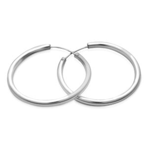 Classic 925 Silver Hoop Earrings