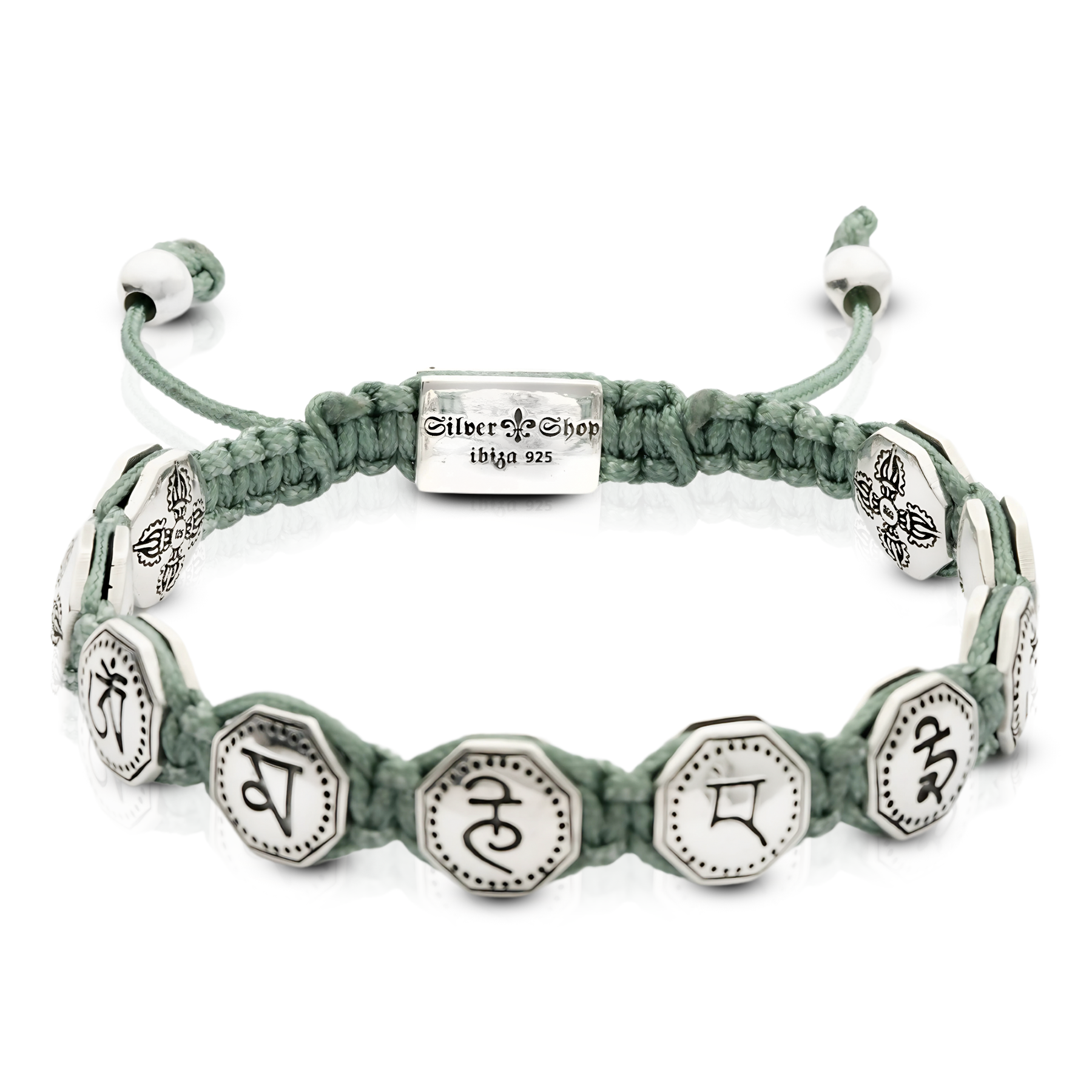 Tibetan Green Turquoise 925 Silver Bracelet