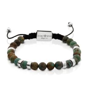 Natural Turquoise and 925 Silver Bracelet