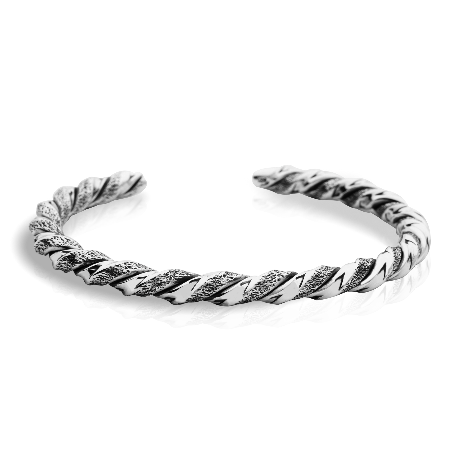 925 Silver Bracelet with Spiral Design