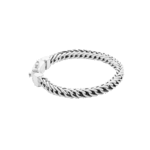 925 Silver Double-Spiga Weave Bracelet