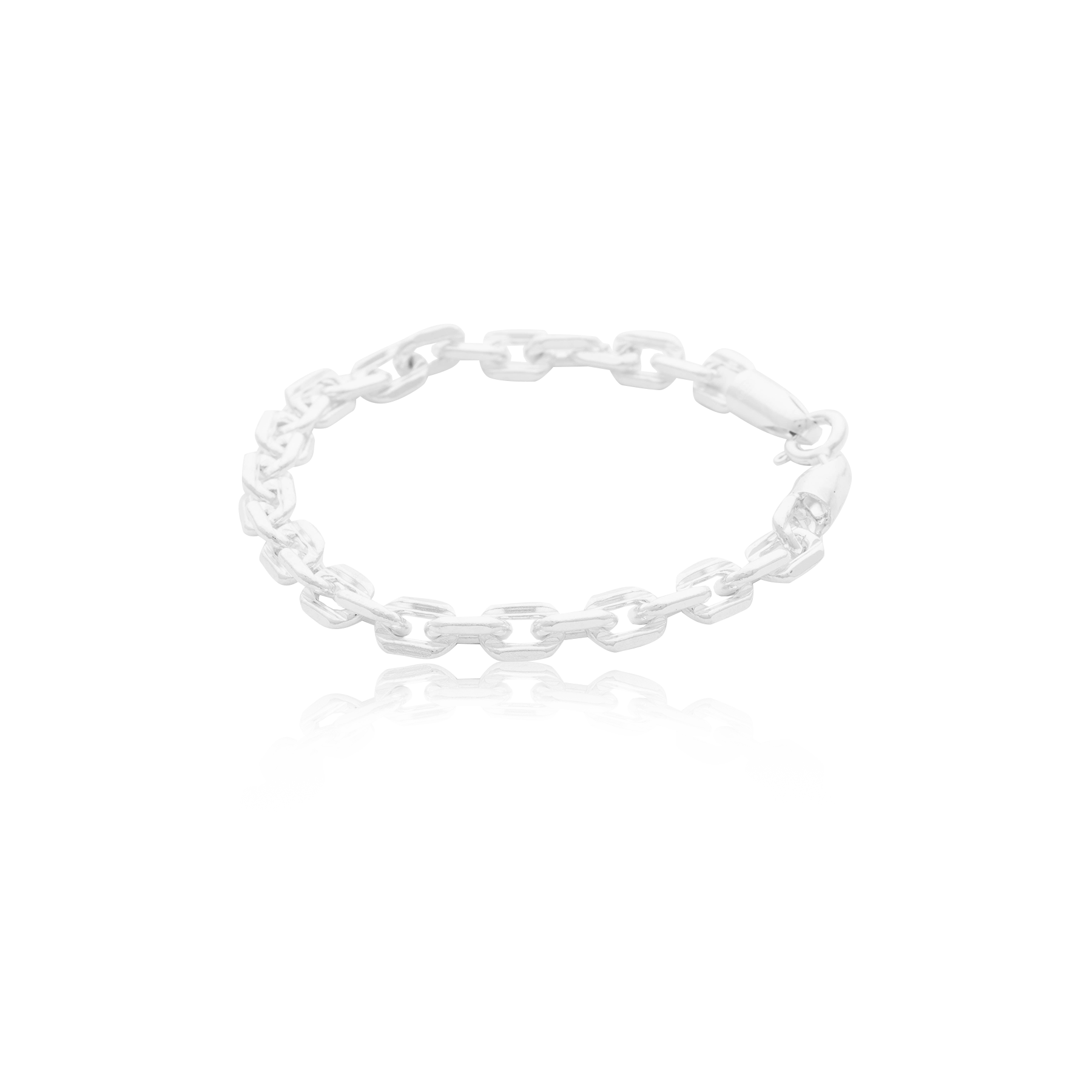 Silver 925 Mariner Chain Bracelet