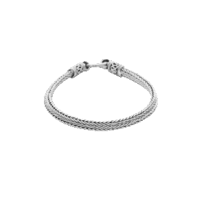 Silver 925 Herringbone Braid Bracelet